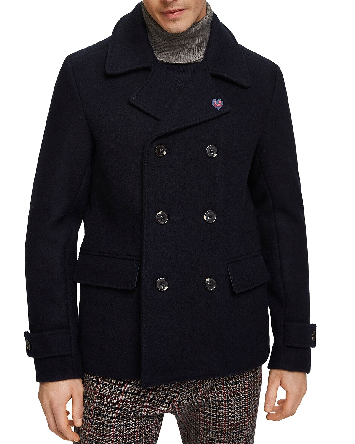 Scotch & Soda Caban Classic Fit Peacoat Night