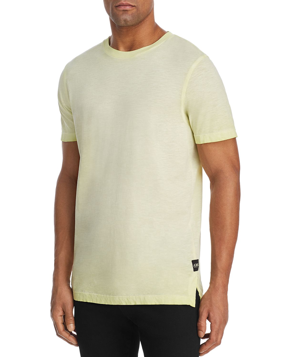 Scotch & Soda Faded Slub-knit Crewneck Tee Limoncello