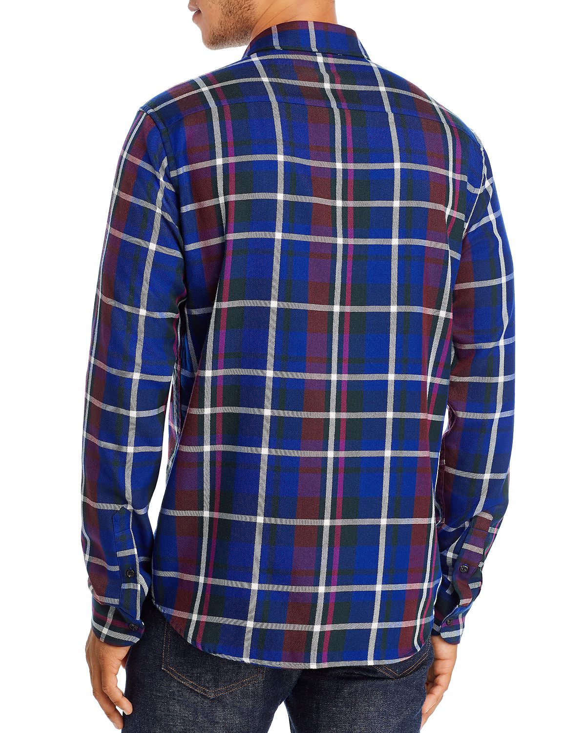 Scotch & Soda Flannel Regular Fit Plaid Shirt Combo C