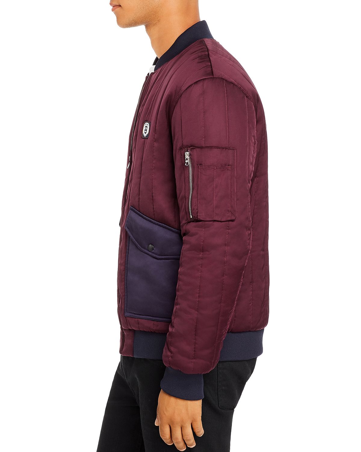 Scotch & Soda Slim Fit Satin Bomber Jacket Combo A