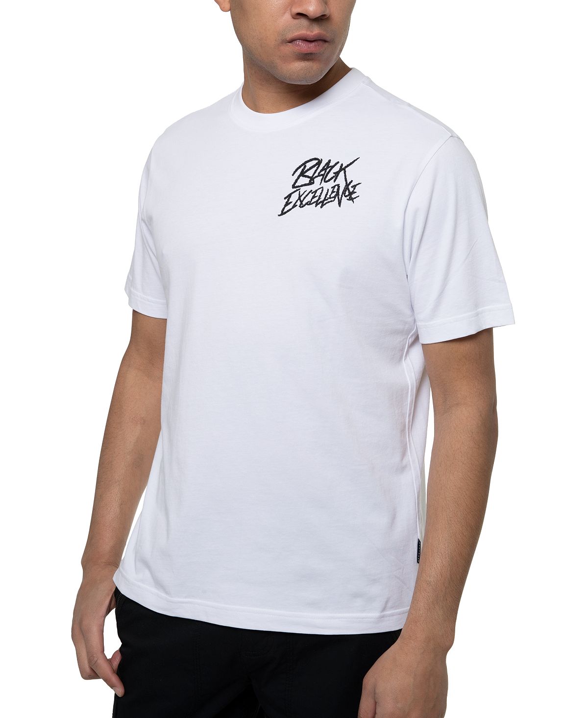 Sean John Black Excellence Graphic T-shirt Bright White