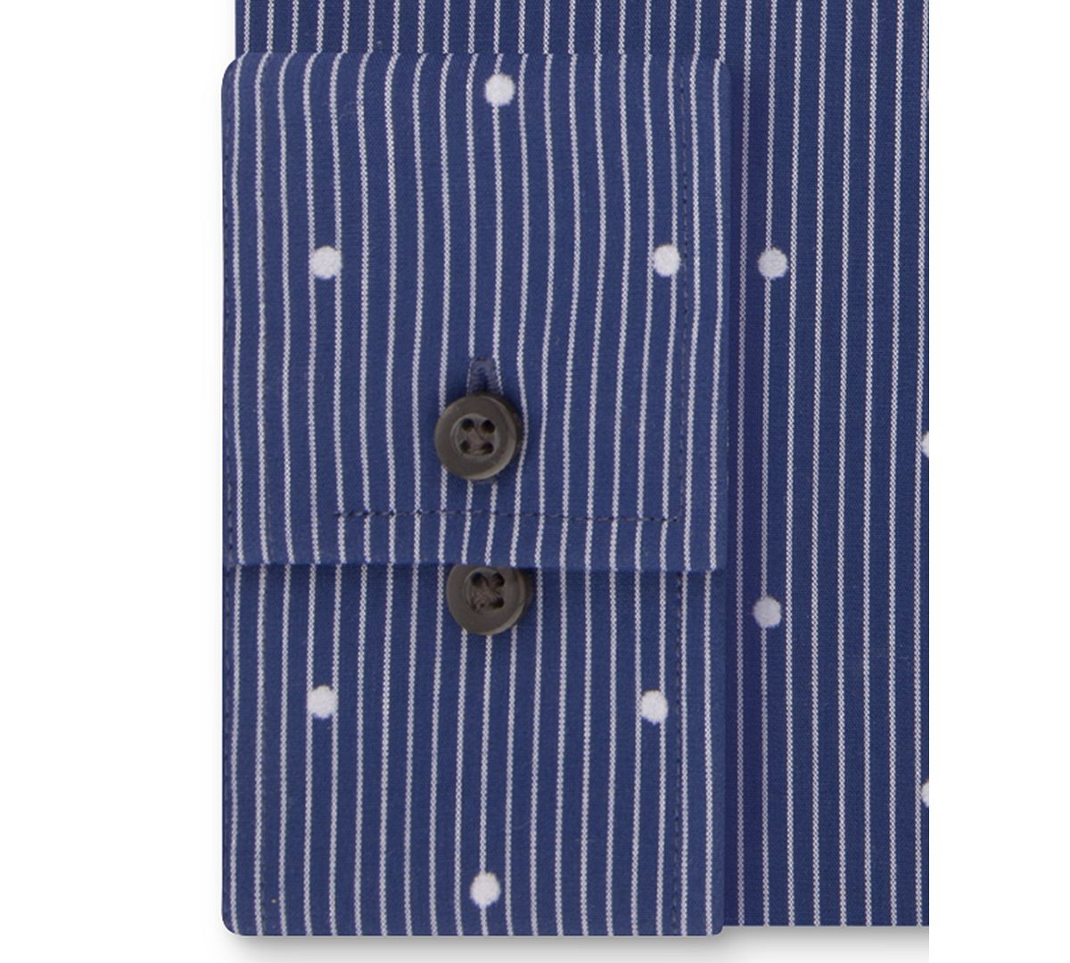 Sean John Classic/regular Fit Blue Print Dress Shirt Night Blue