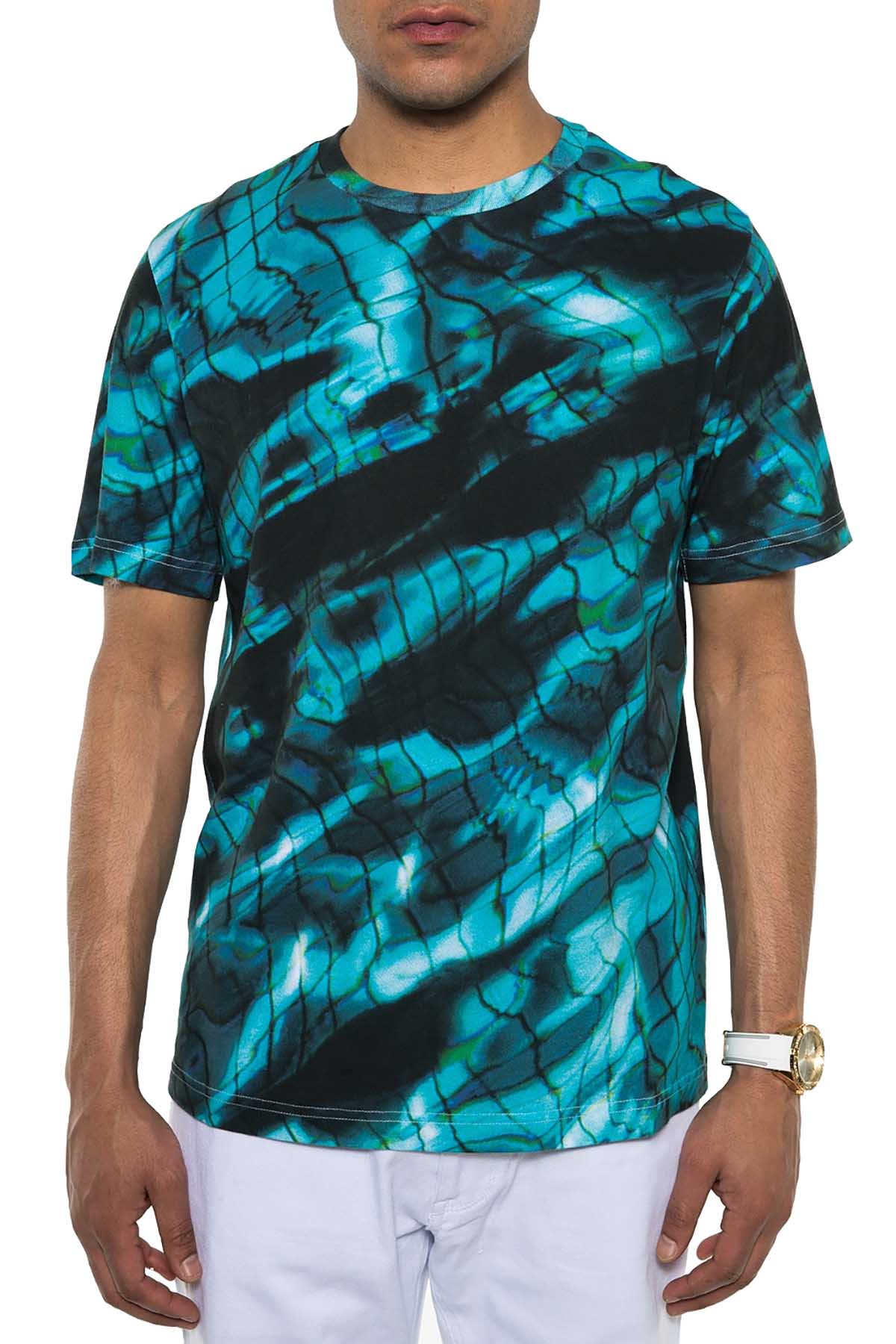 Sean John Tropical Pool Print T-Shirt
