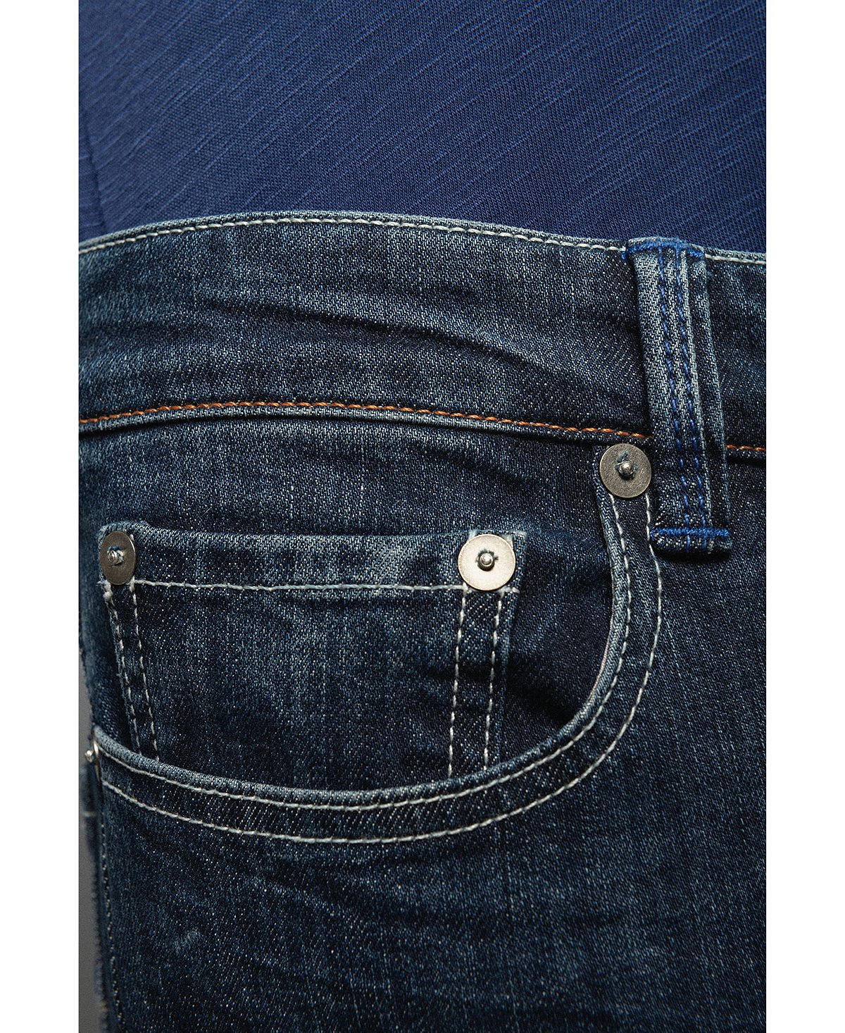 Serge Blanco 5 Pocket Stretch "525" Denim Jean Dark Blue