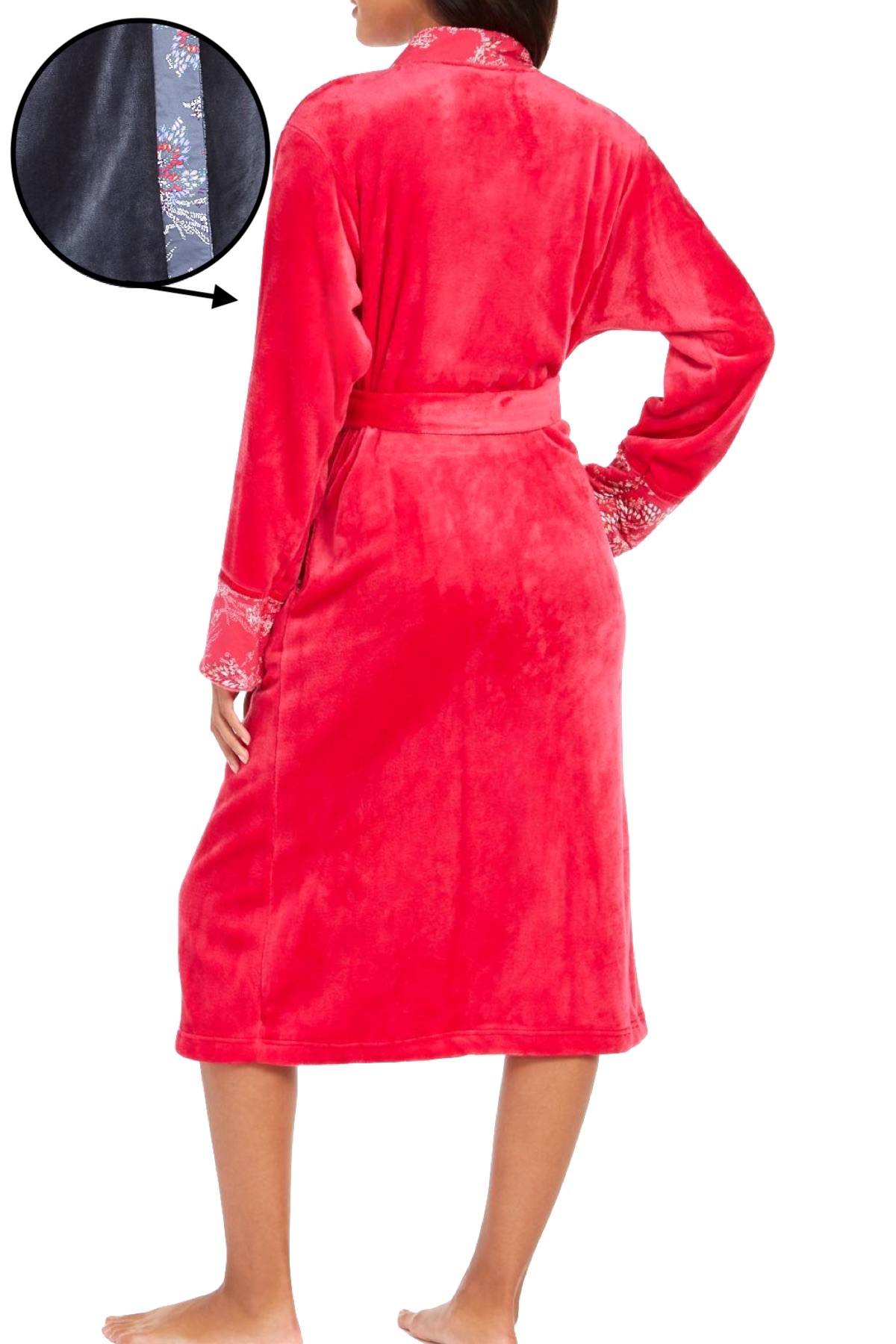 Sesoire Grey French Fleece Long Wrap Robe