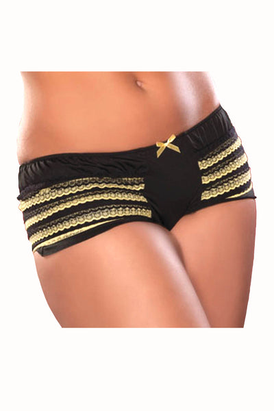 Seven 'Til Midnight Yellow Lace Ruffle Bootyshort