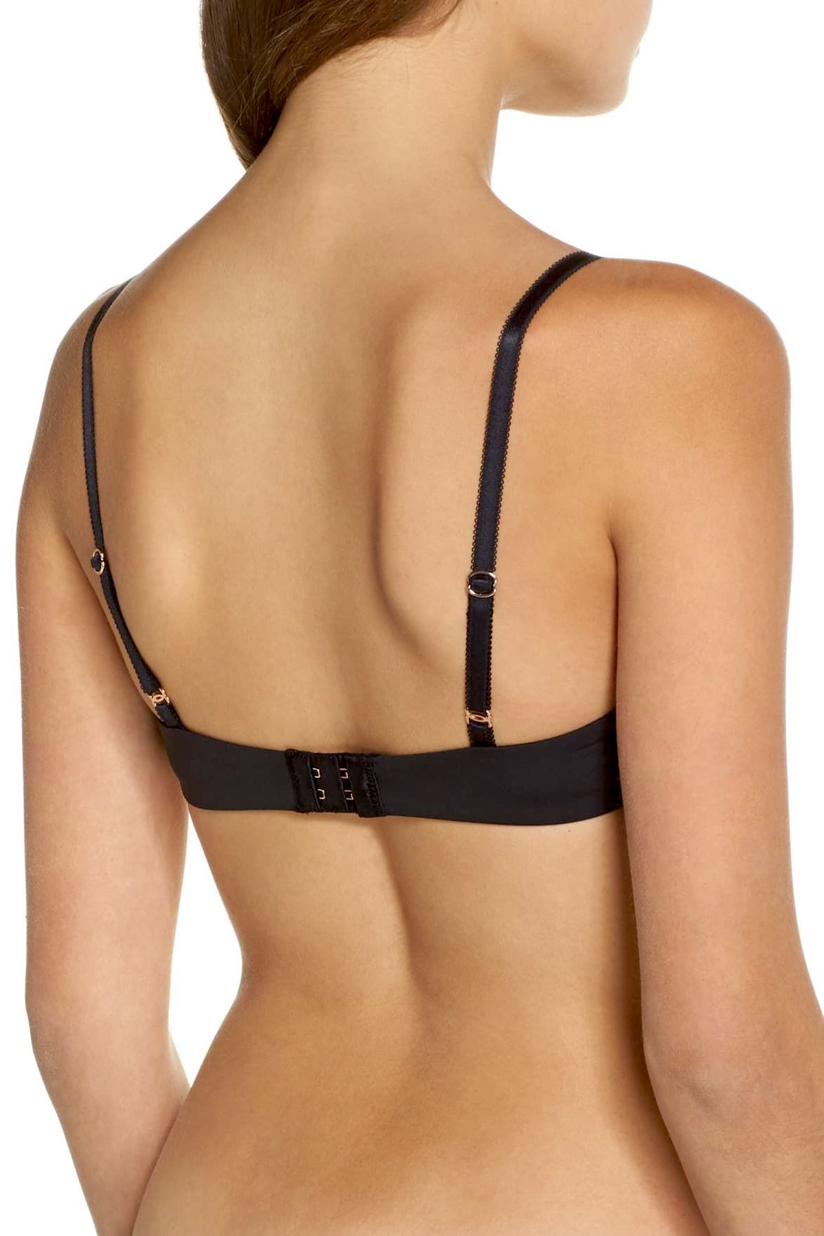 Skarlett Blue Black Honey Plunge Push Up Bra