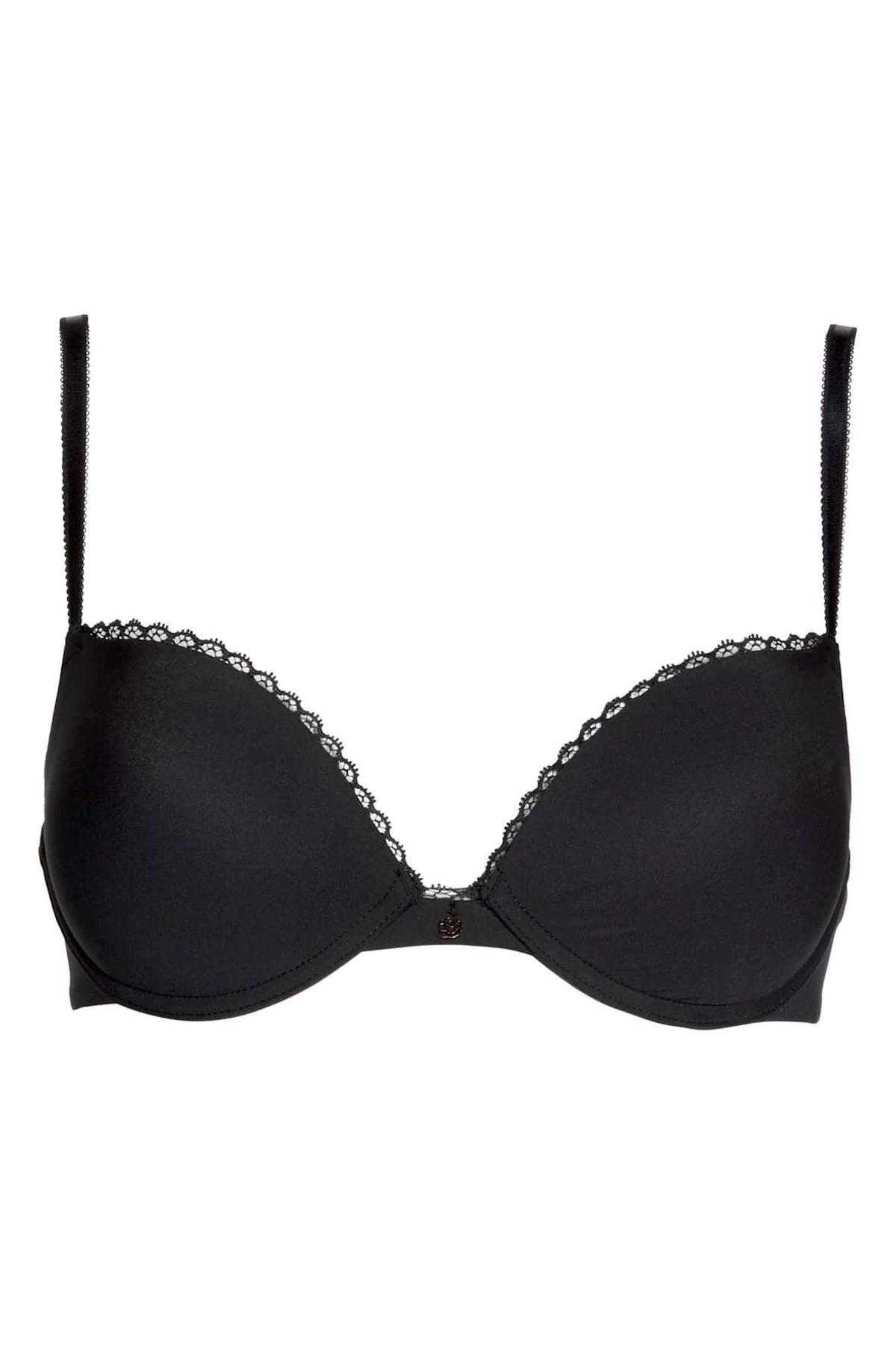 Skarlett Blue Black Honey Plunge Push Up Bra