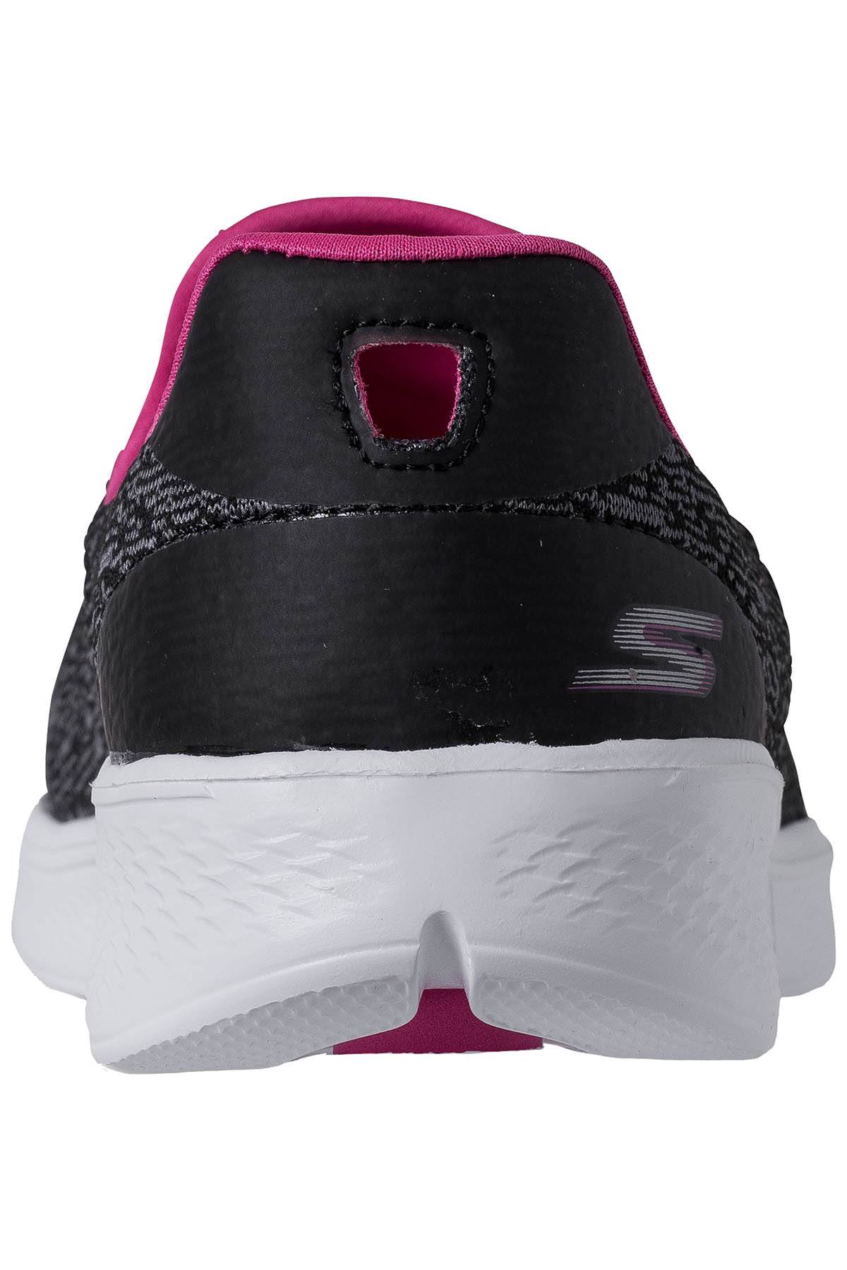 Sketchers Black/Hot-Pink Go-Walk-4-Exuberance