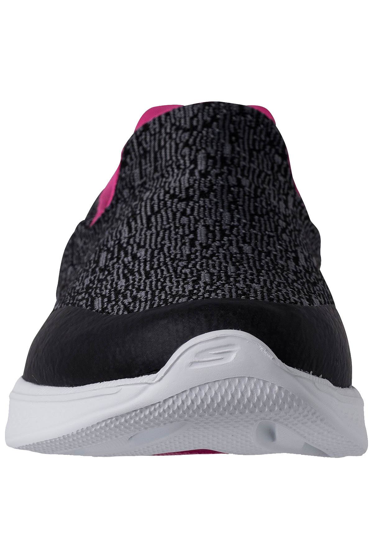 Sketchers Black/Hot-Pink Go-Walk-4-Exuberance