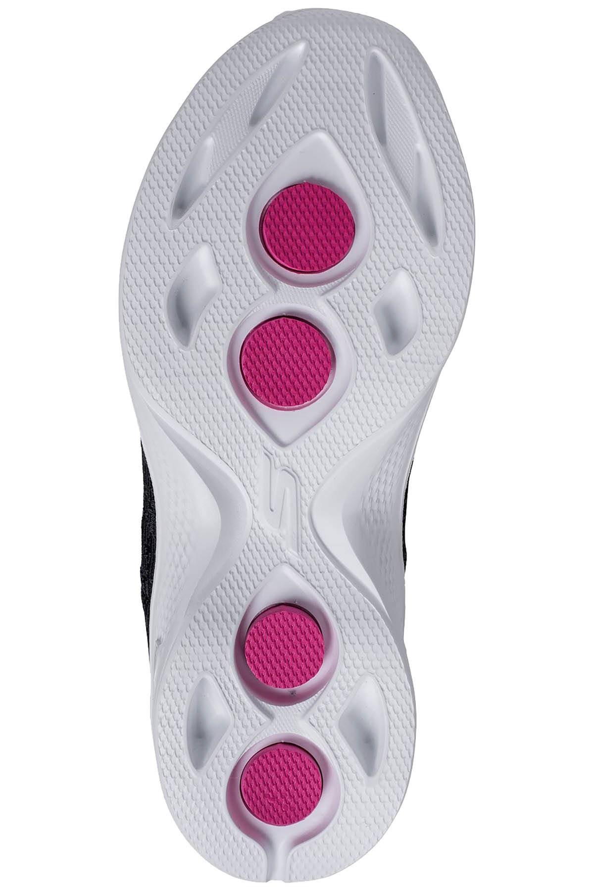 Sketchers Black/Hot-Pink Go-Walk-4-Exuberance