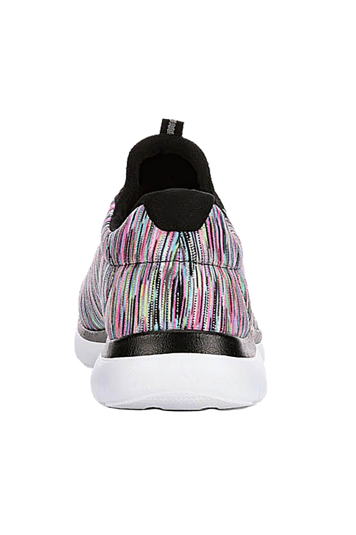 Sketchers Black/Pink Summits Light-Dreaming Wide-Width Athletic Sneakers