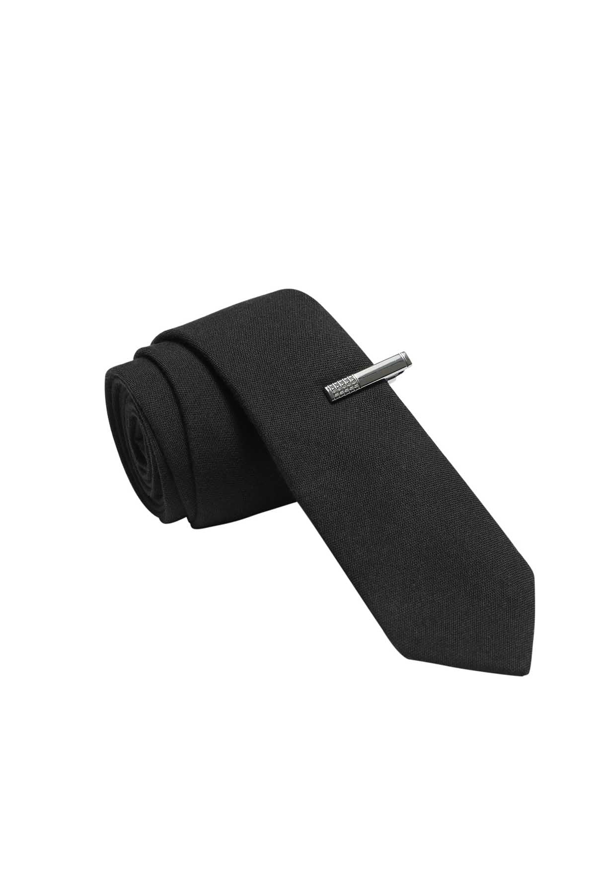 Skinny Tie Madness Black Caution Tape Tie