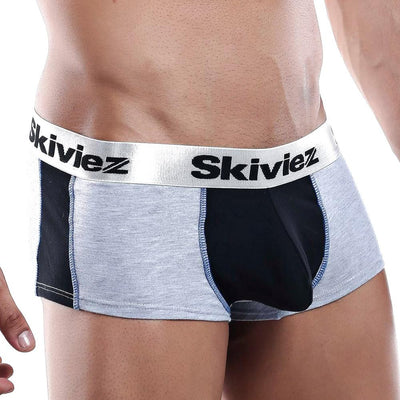 Skiviez Szg016 Grey & Black Boxer Trunk