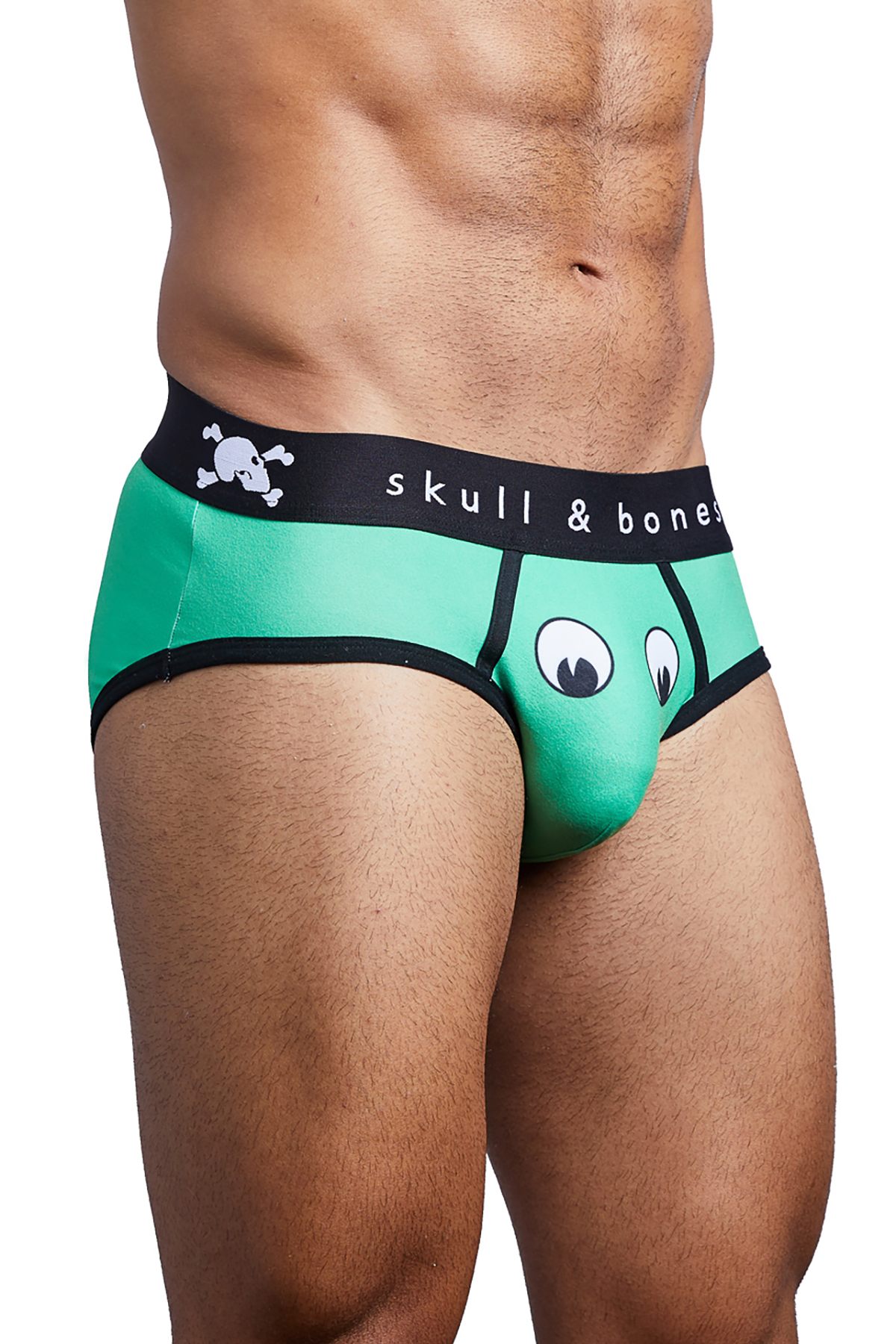 Skull & Bones Green SNEEK Eyes Brief