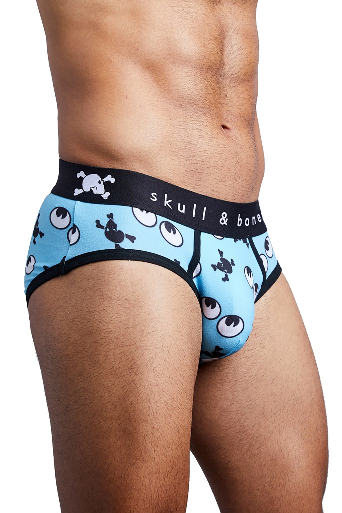 Skull & Bones Sky-Blue Googly Eyes Brief