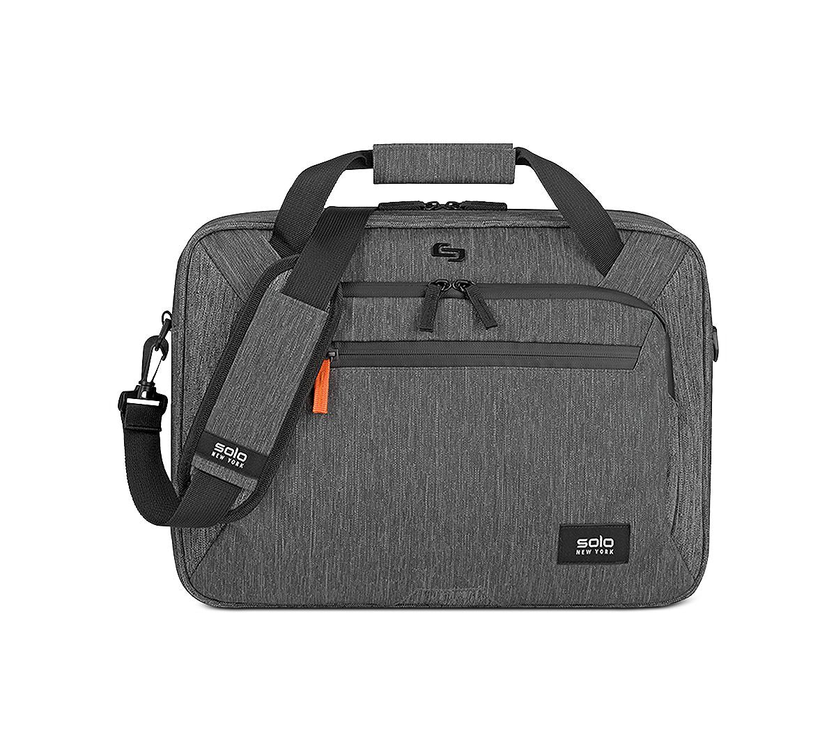 Solo Storm Slim Briefcase Gray