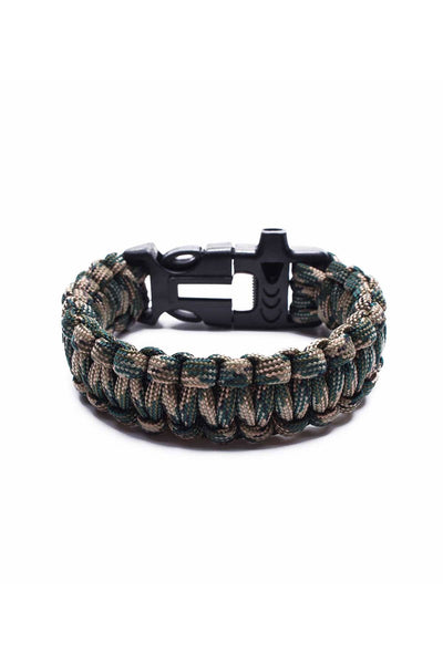 Something Strong Khaki Paracord Fire-Starting Survival Bracelet