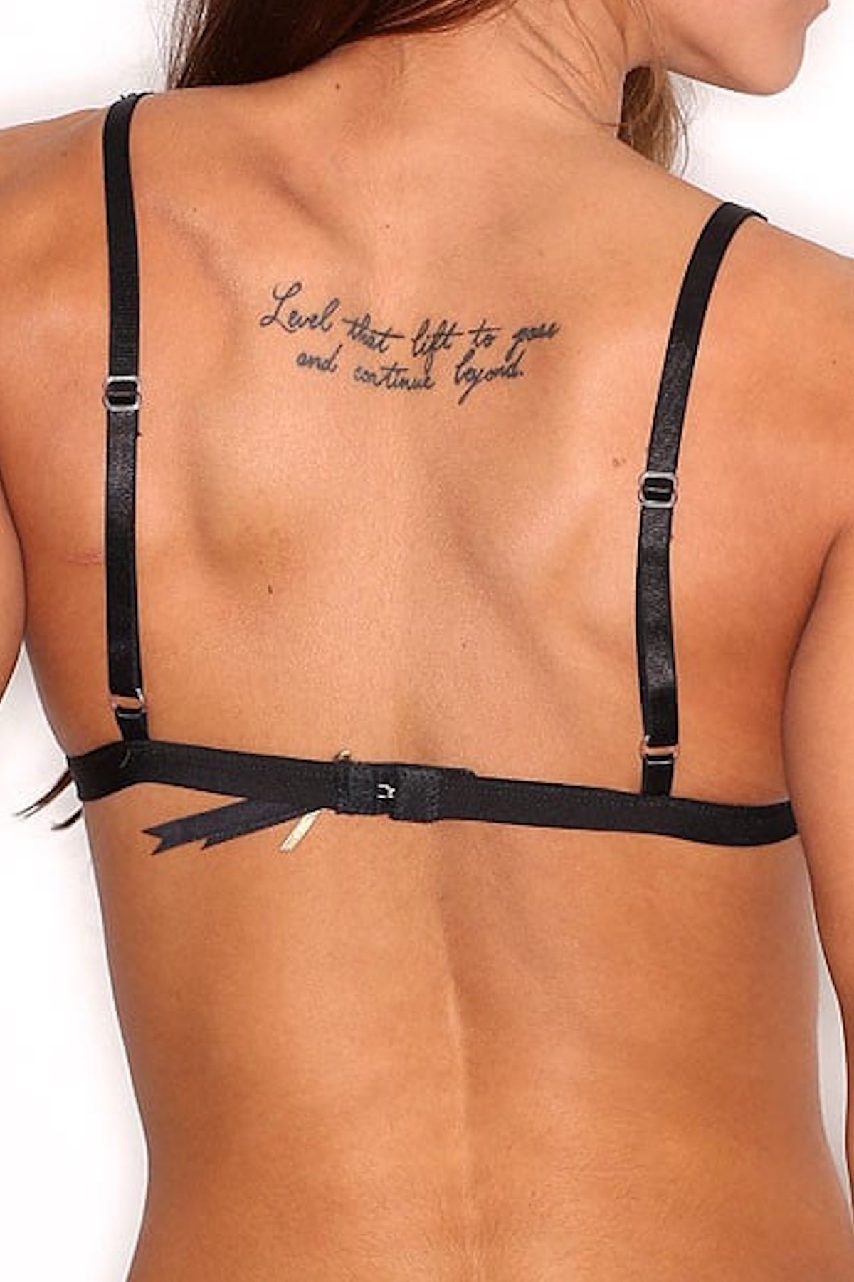 Spreegirl Black Glitz And Glam Color Block Bra