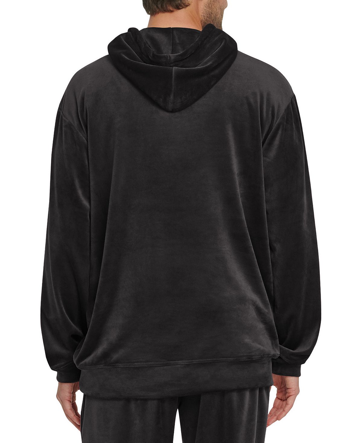 Starter Velour Logo Hoodie Black