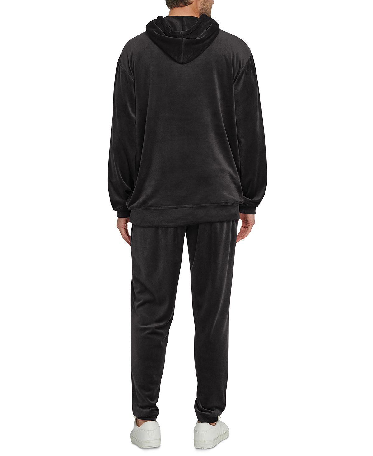 Starter Velour Logo Hoodie Black