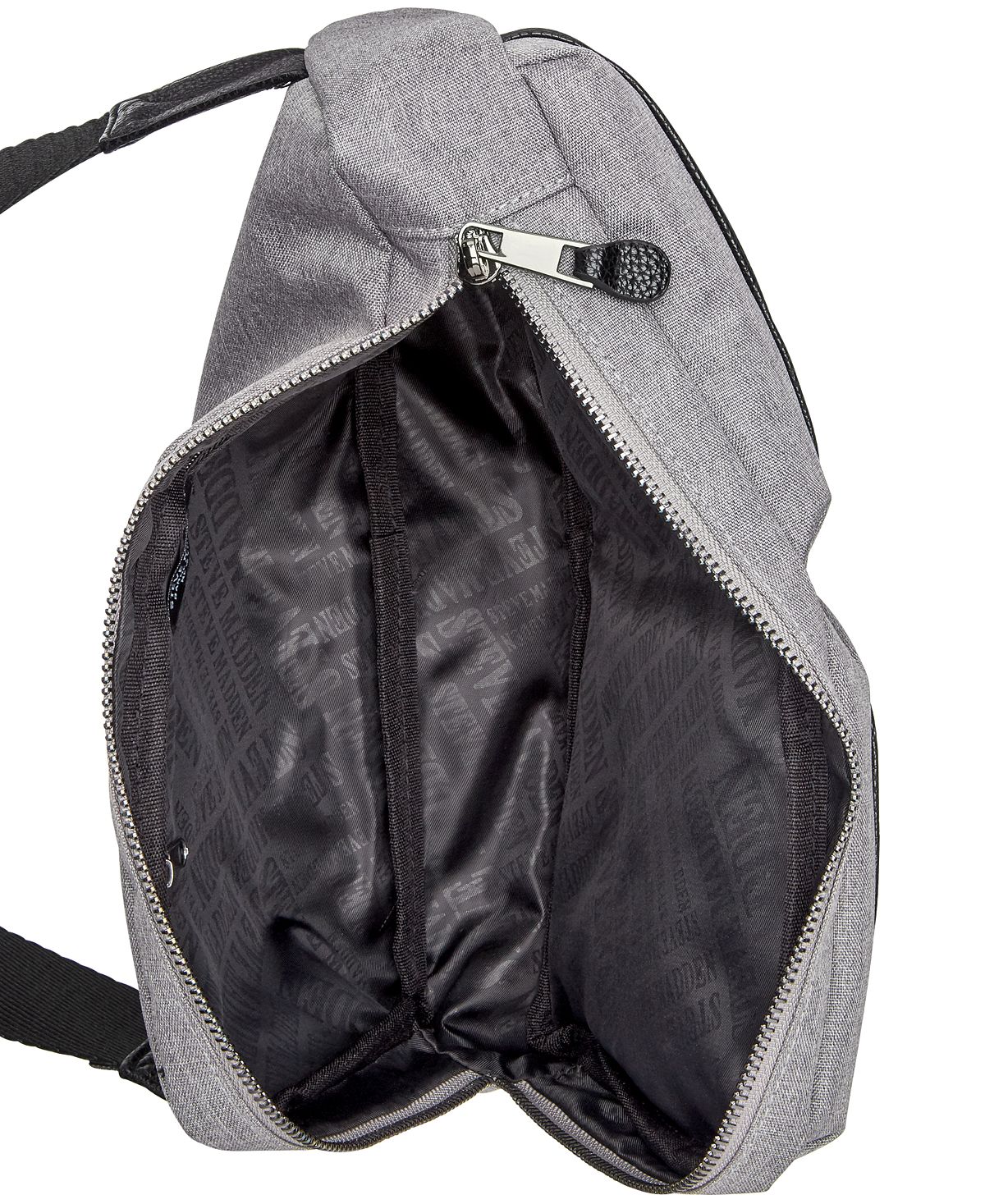 Steve Madden Blend Double Pocket Belt Bag Gray