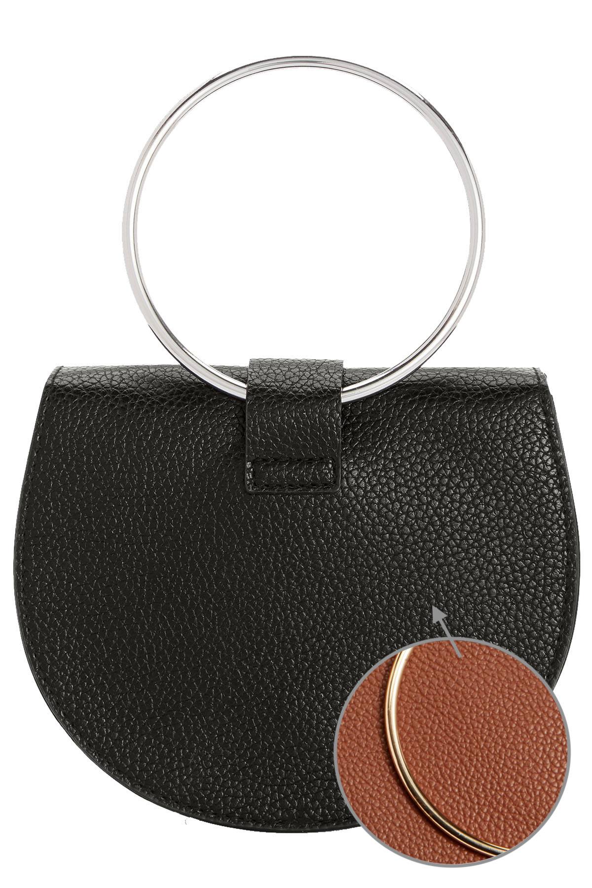 Steve Madden Cognac/Gold Pebbled Faux Leather Convertible Belt Bag