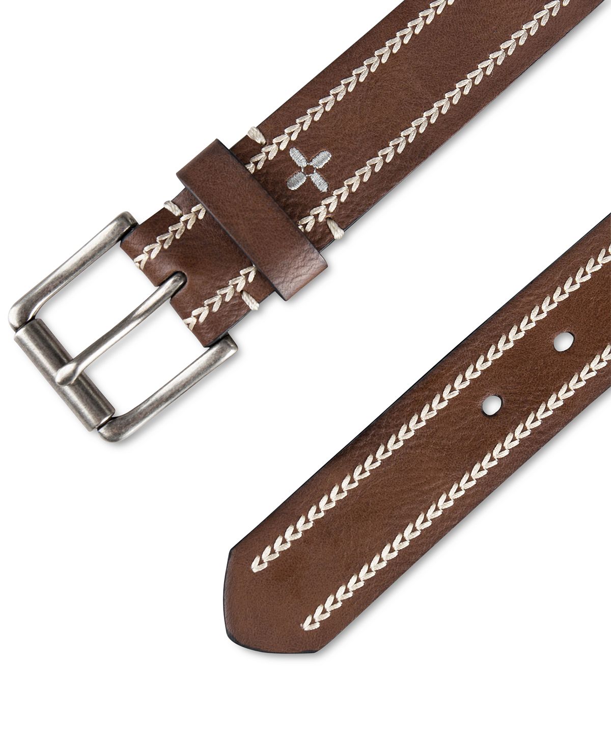 Sun + Stone Sun + Stone Heavy-stitch Casual Belt Brown
