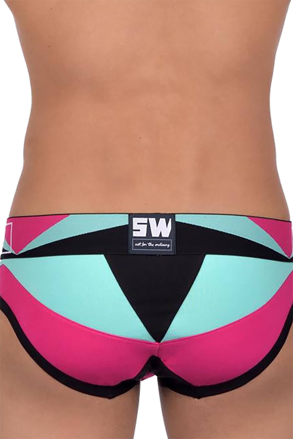 Supawear Magenta/Teal Vortex Brief