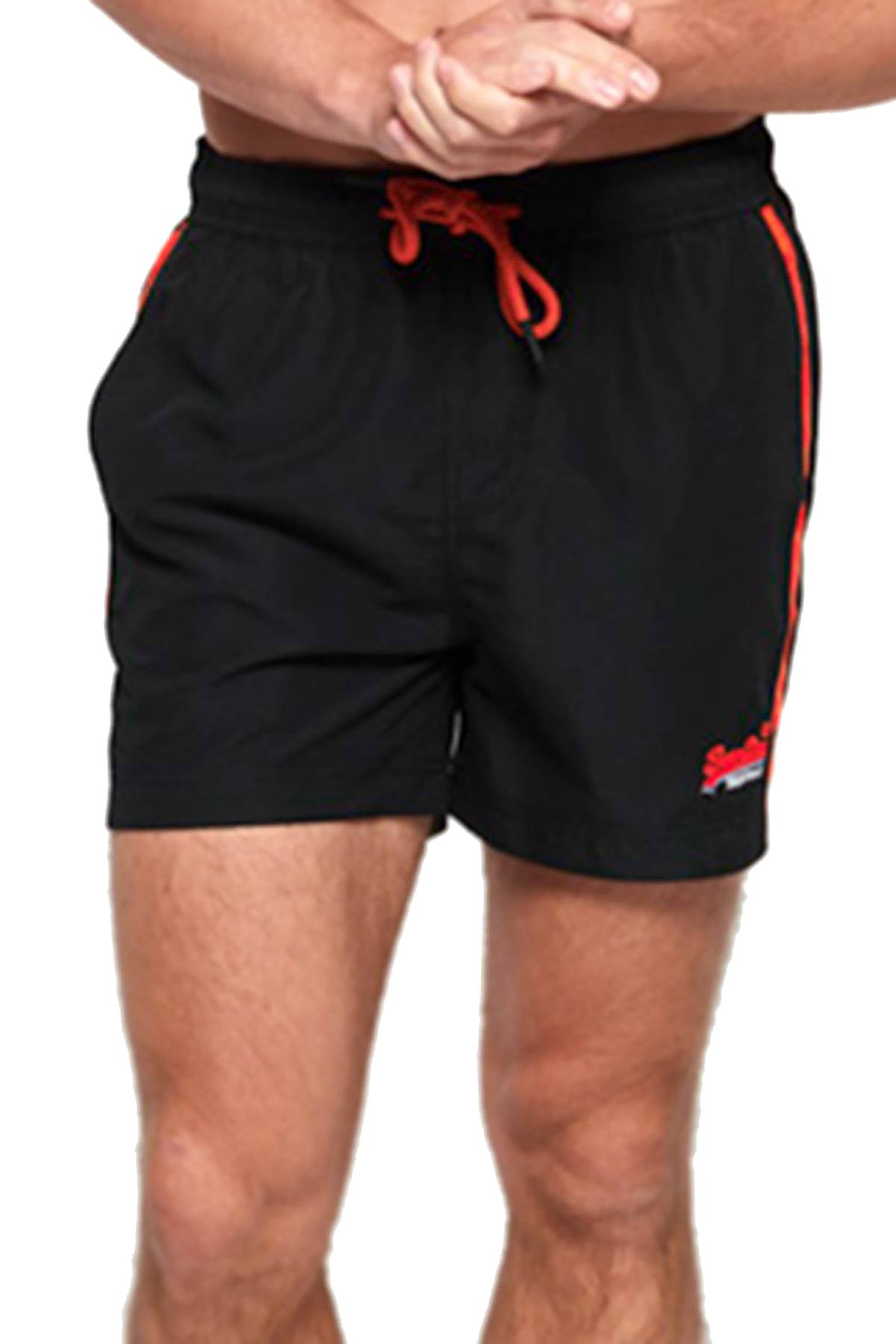 SuperDry Black Beach Volley Swim Short