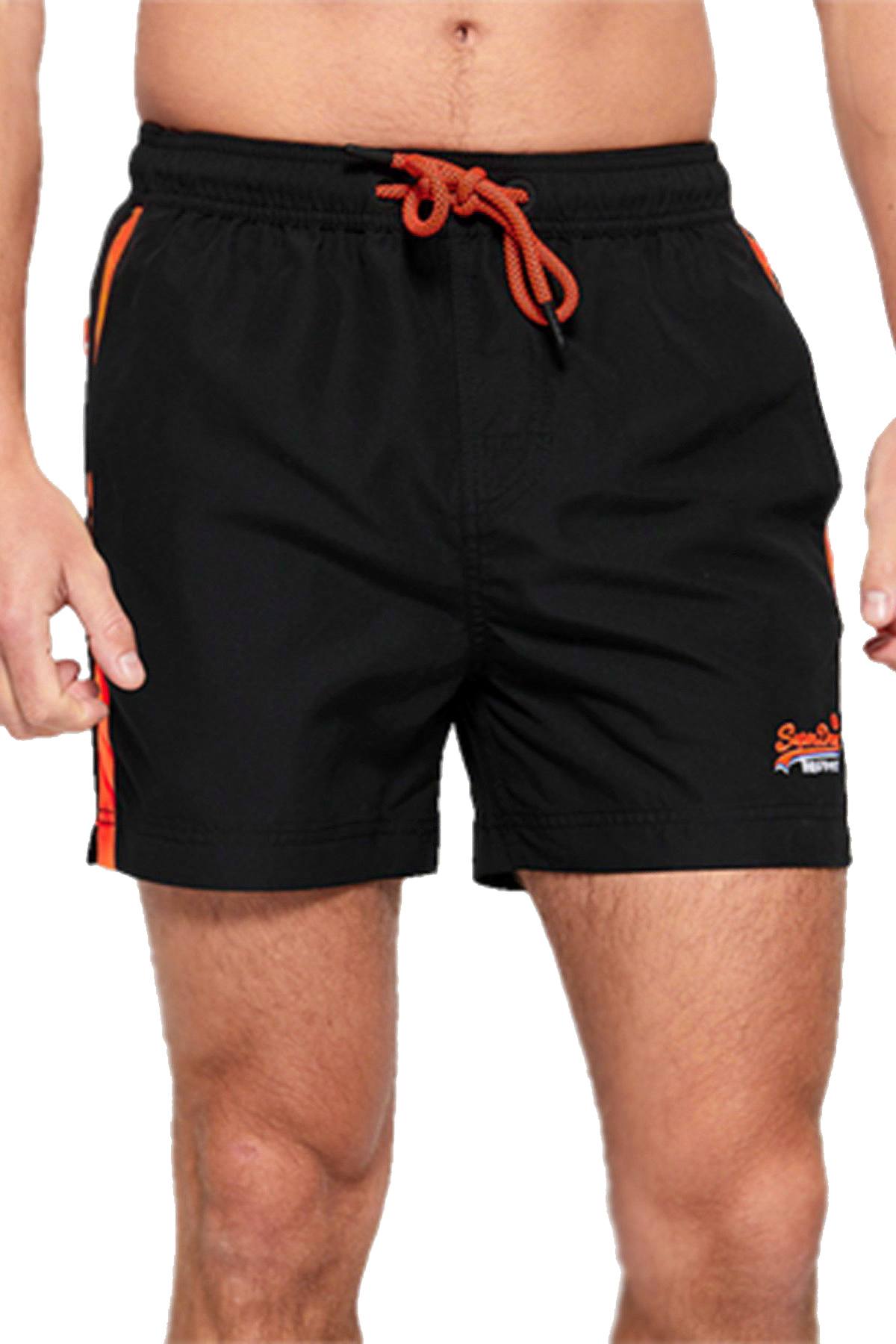 SuperDry Black Beach Volley Swim Short