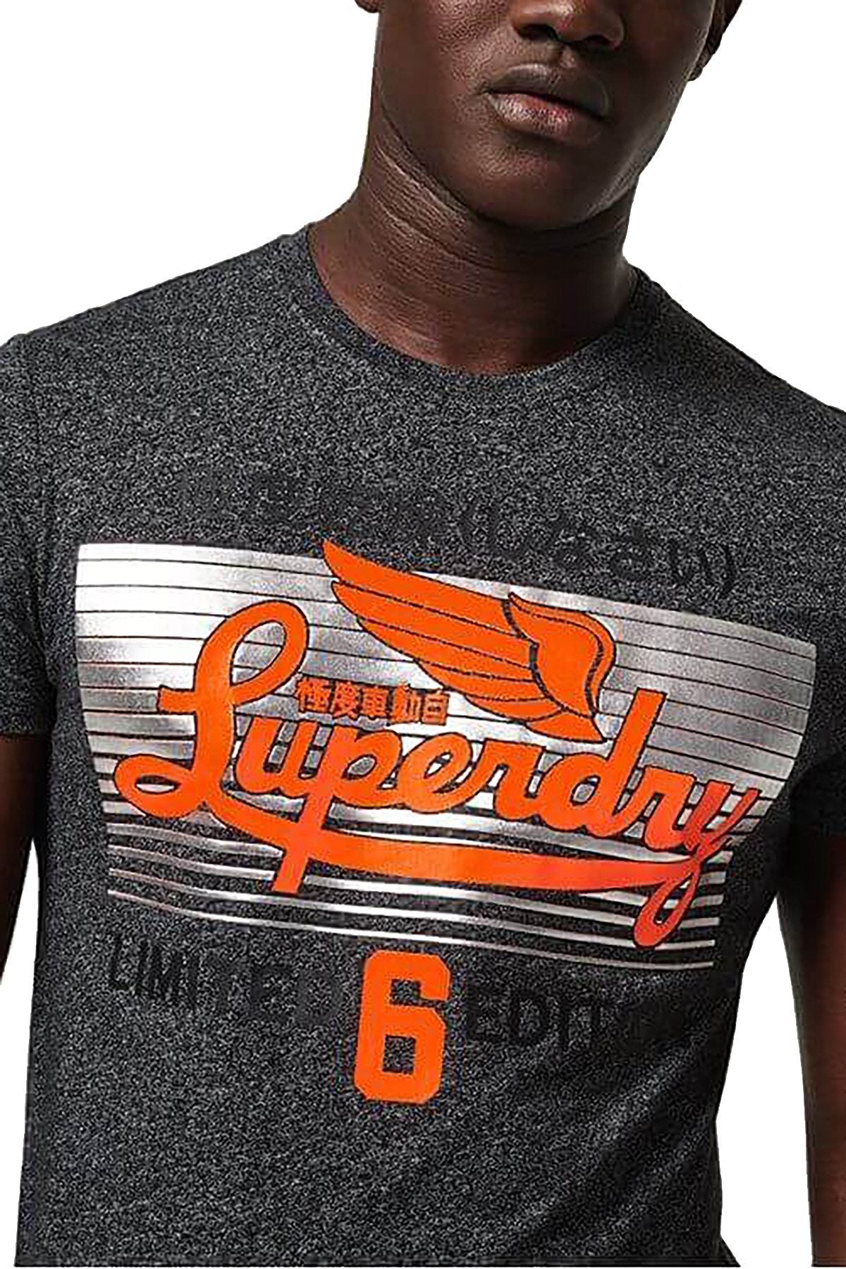 SuperDry Black-Grit Limited Icarus Lite Fade Tee