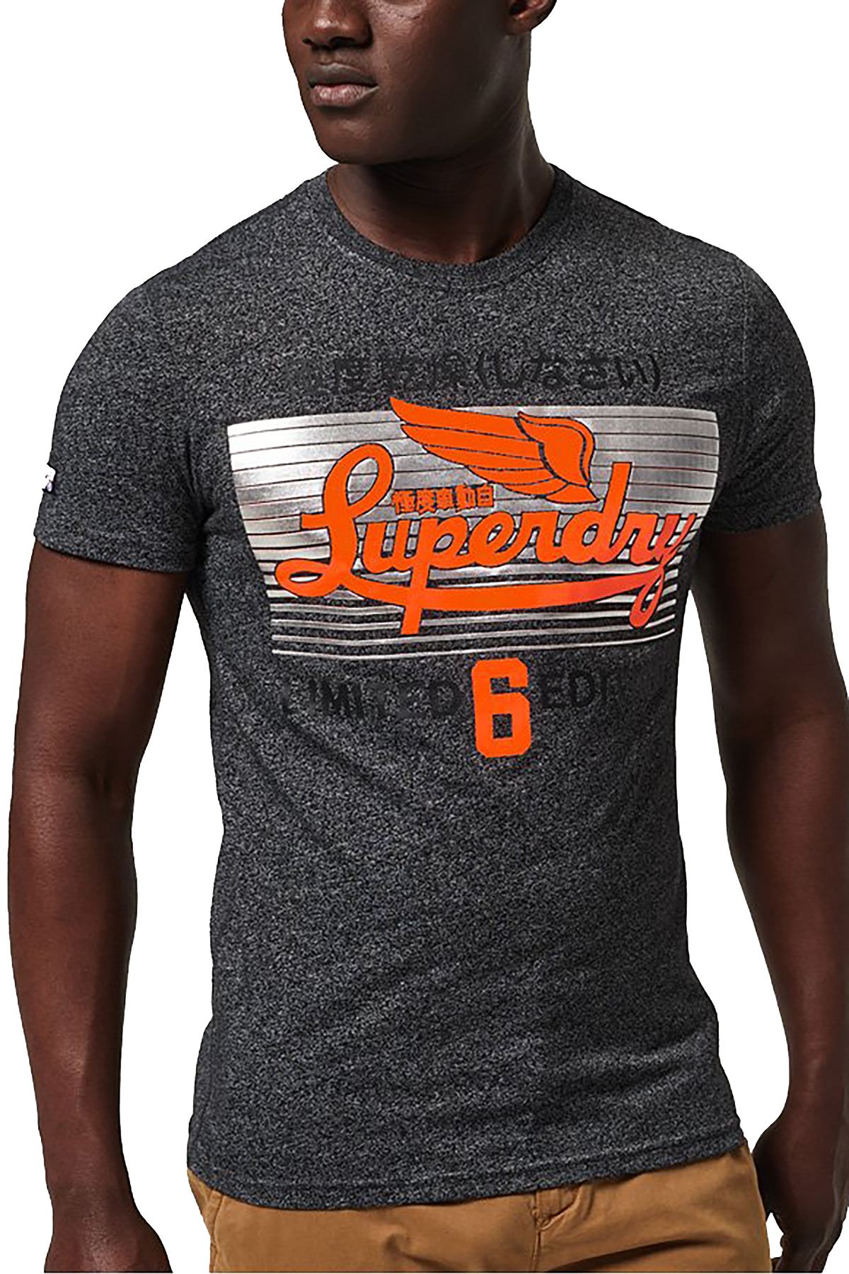 SuperDry Black-Grit Limited Icarus Lite Fade Tee