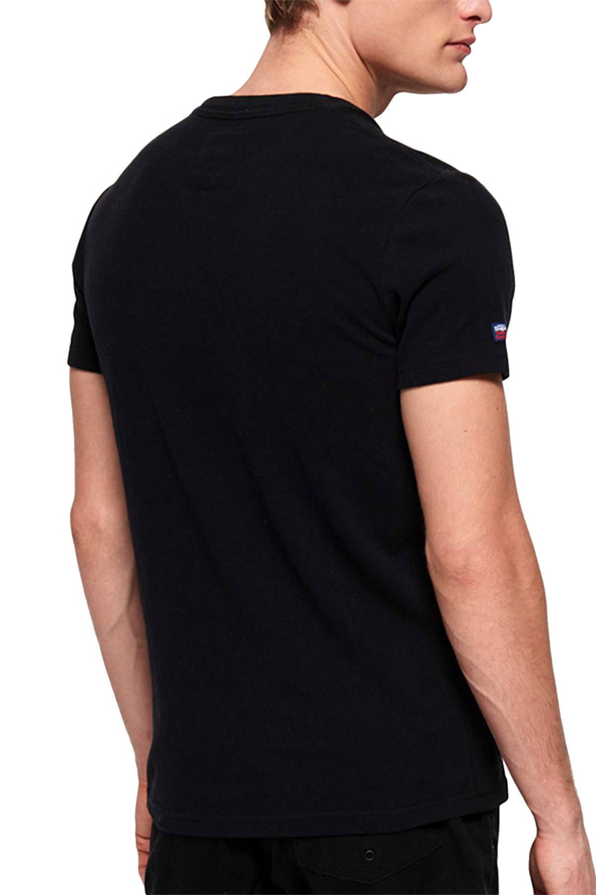SuperDry Black Vintage Authentic Fade Logo Graphic Tee