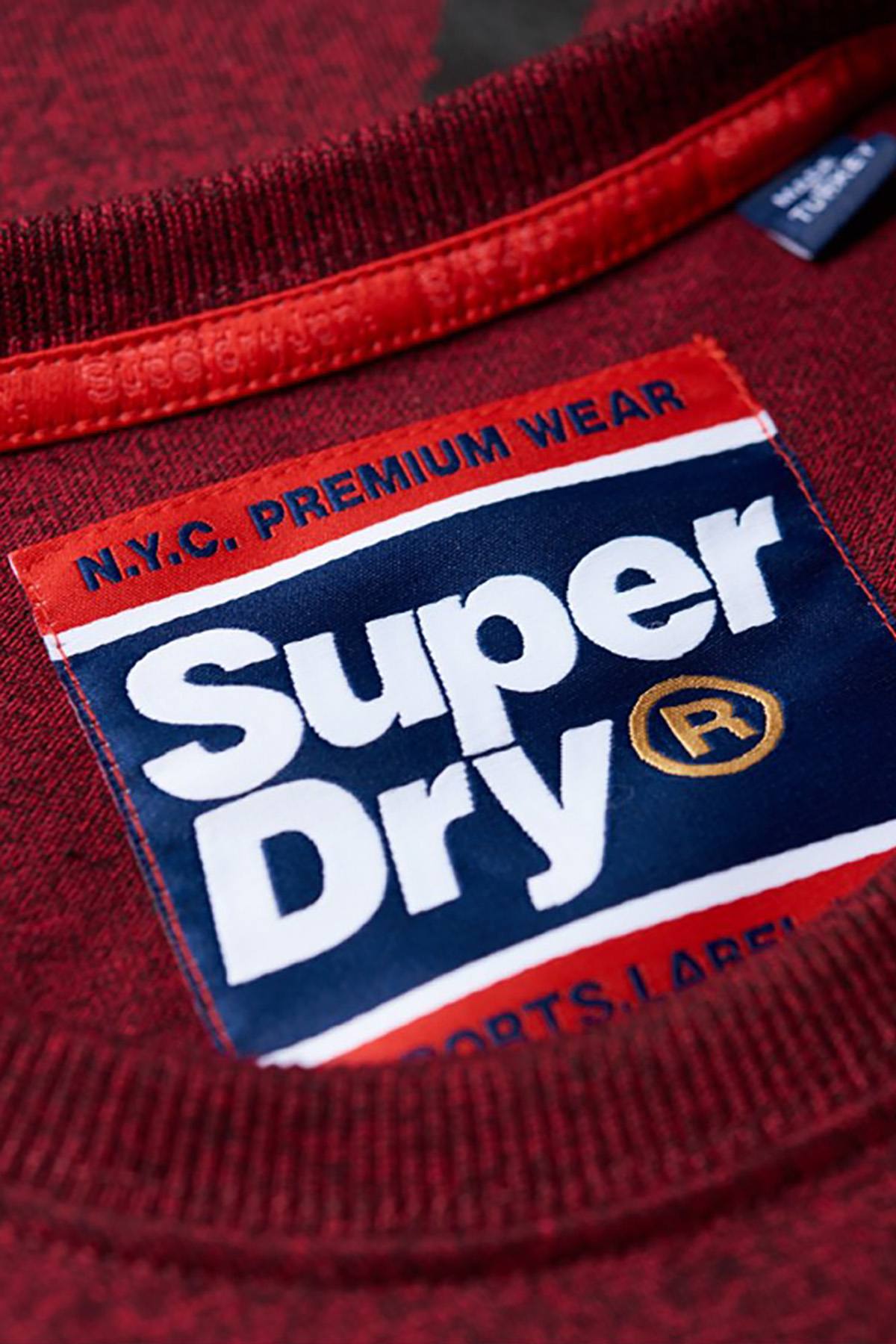 SuperDry Bright-Berry-Grit Crew Splatter T-Shirt