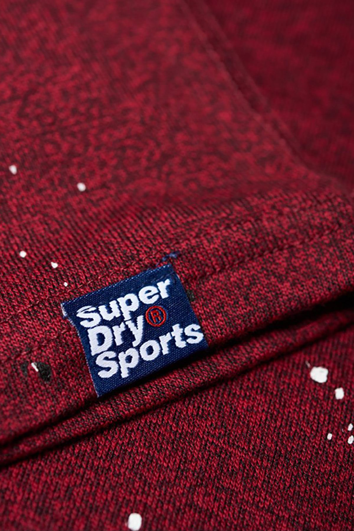 SuperDry Bright-Berry-Grit Crew Splatter T-Shirt