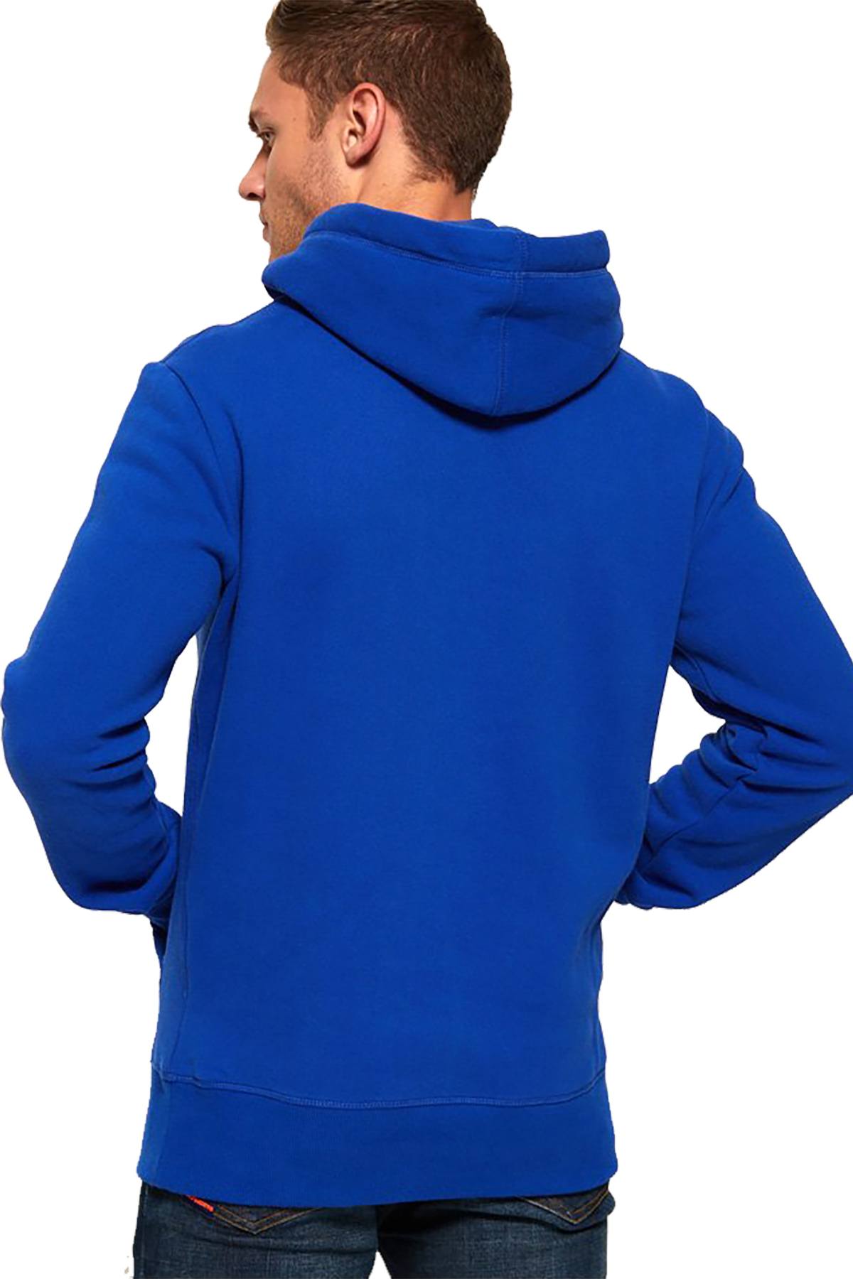 SuperDry Cobalt-Blast-Blue Vintage Logo Hoodie