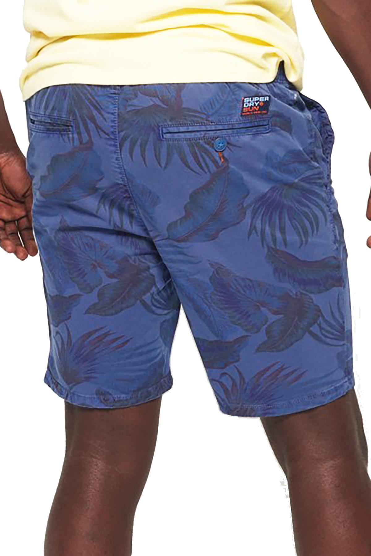 SuperDry Cobalt Floral-Print Sunscorched Short