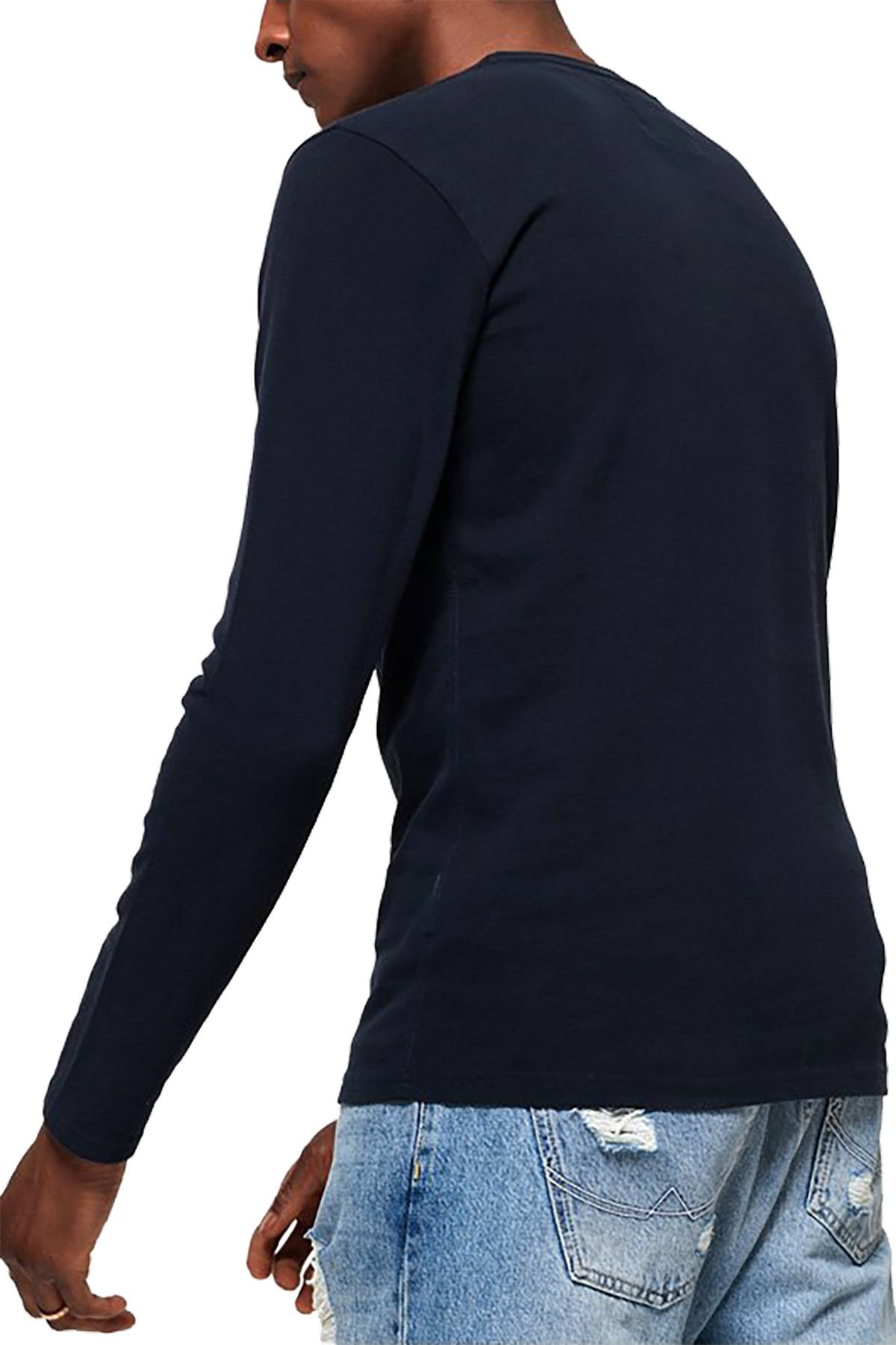 SuperDry Eclipse-Navy Vintage Authentic XL Long-Sleeve T-Shirt