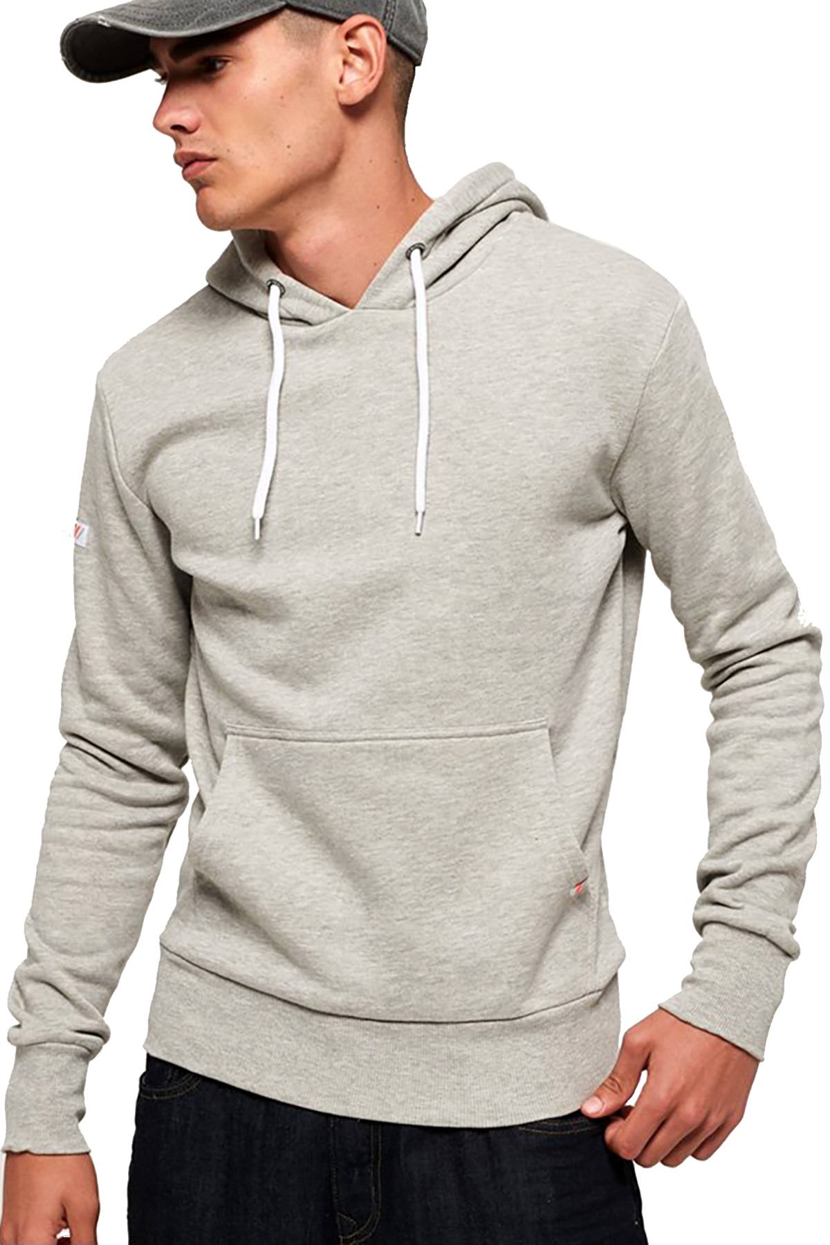 SuperDry Grey-Marl L.A. Hoodie