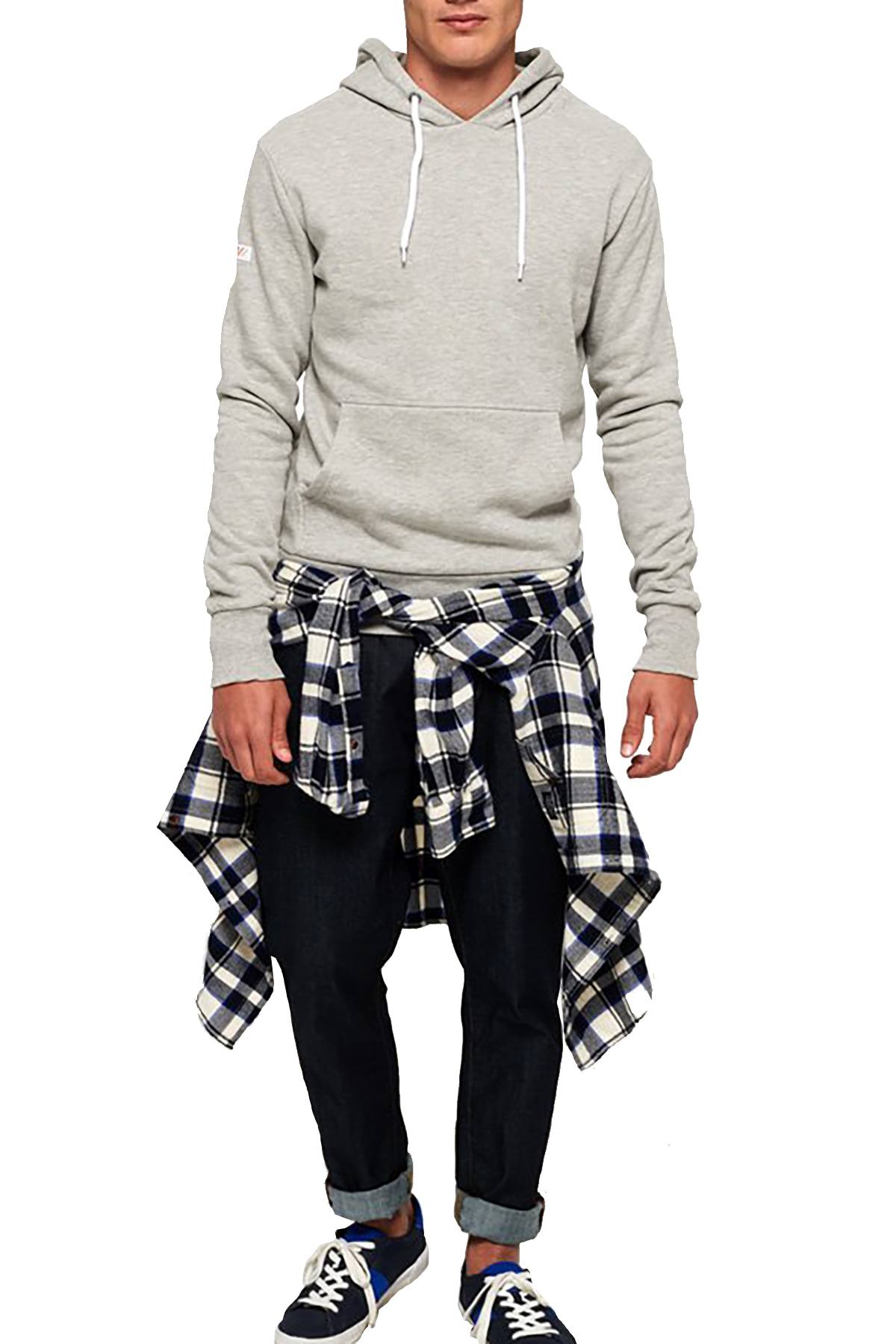 SuperDry Grey-Marl L.A. Hoodie