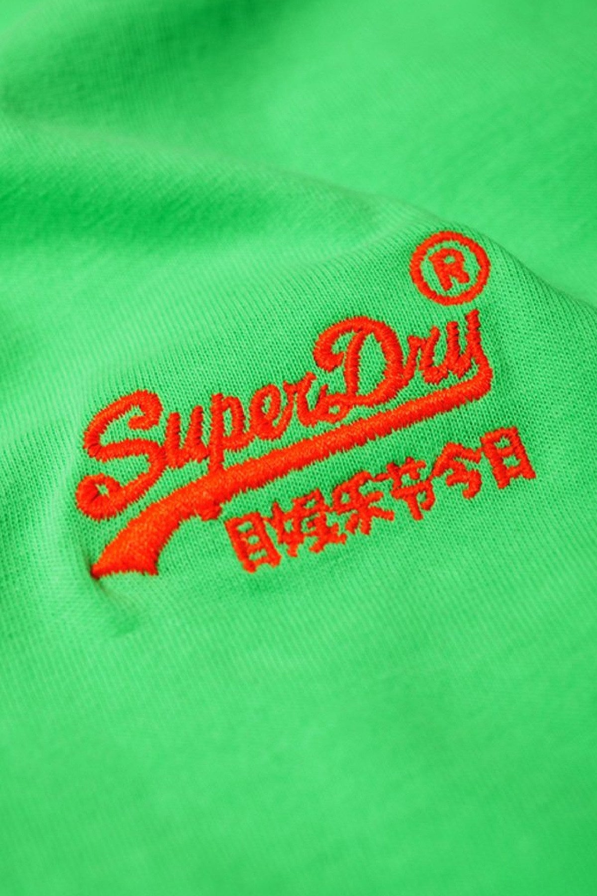 SuperDry Ice-Green Orange-Label Neon Tee