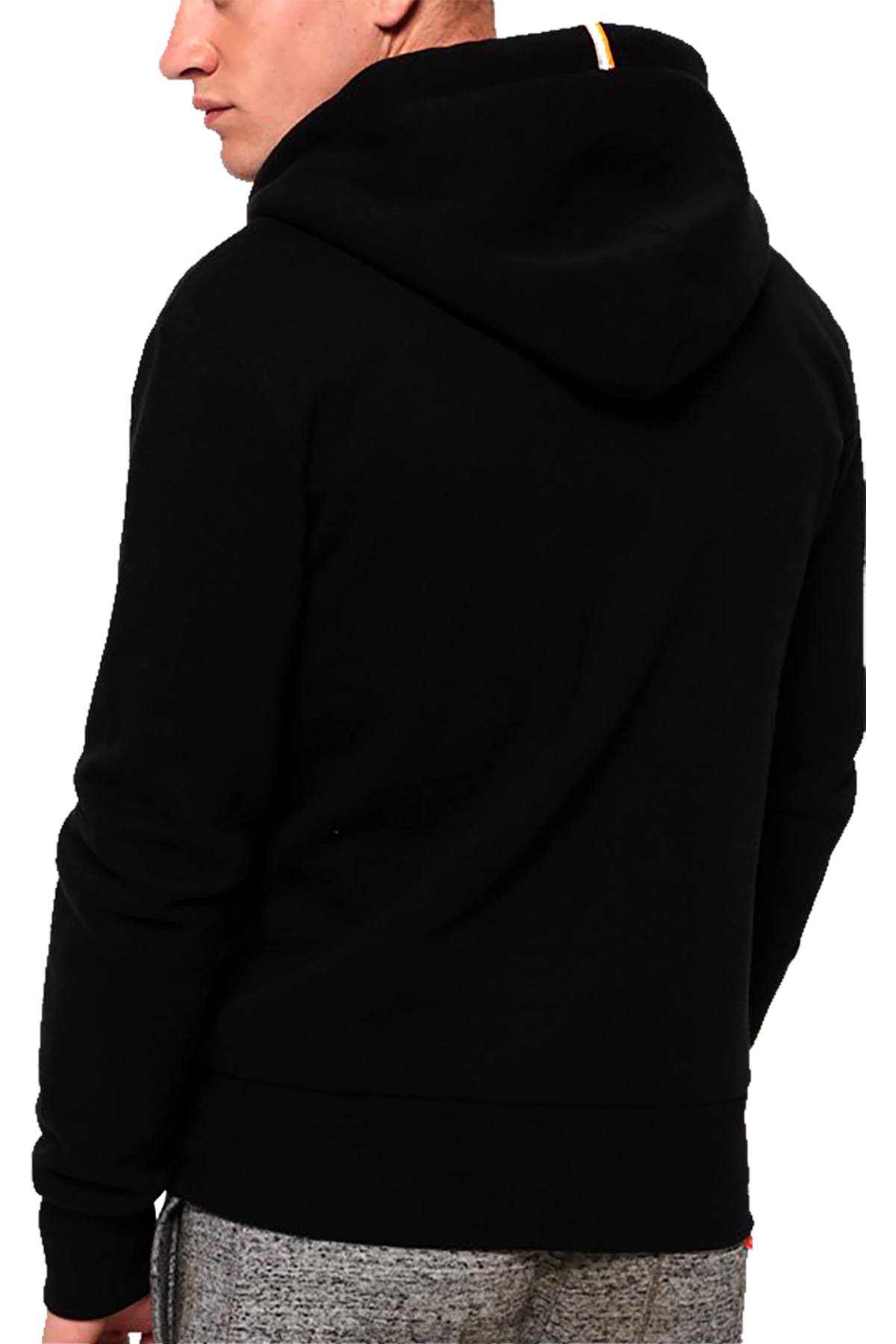 SuperDry Jet-Black LA Athletic Zip Hoodie