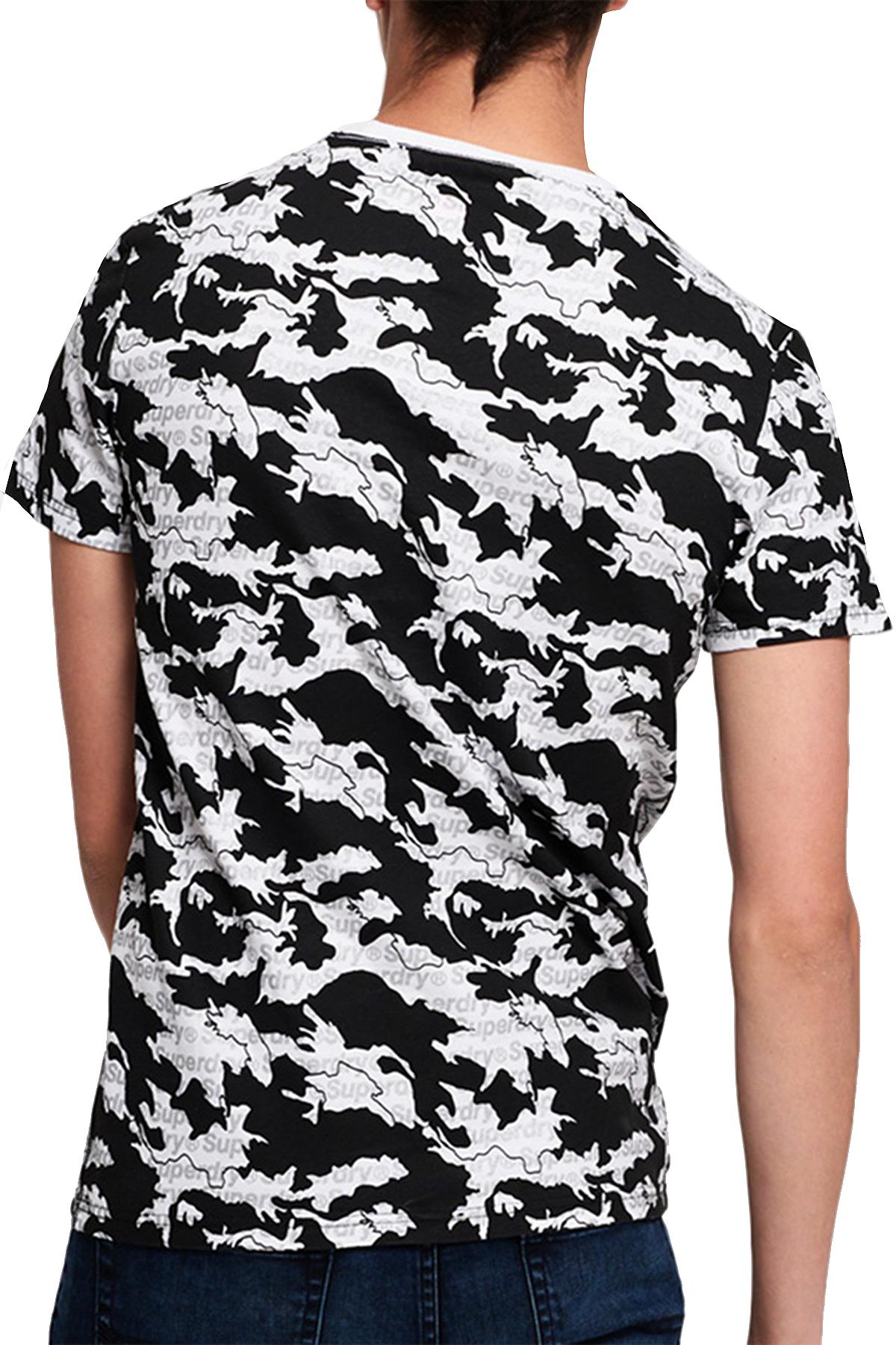 SuperDry Optic-White International Monochrome Logo Tee