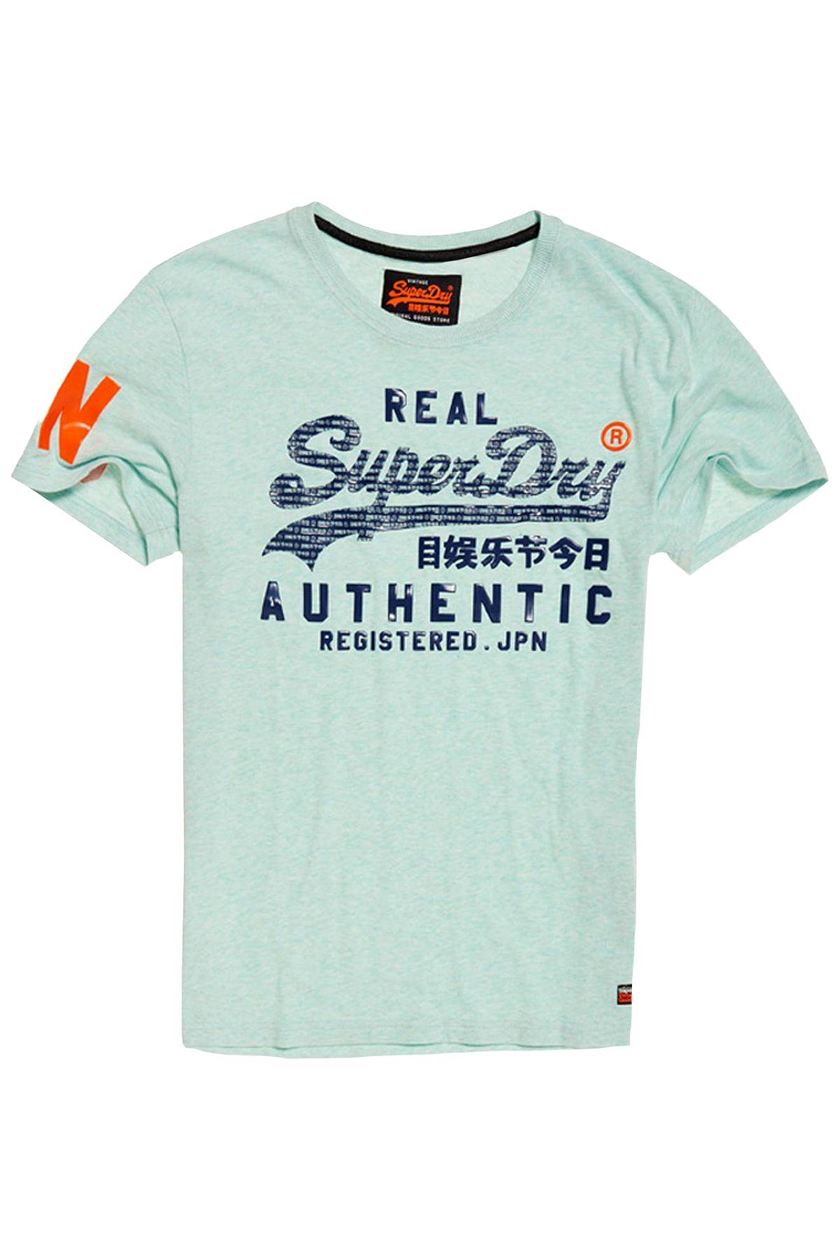 SuperDry Pastel Mint-Marl Vintage Authentic Pastel Tee