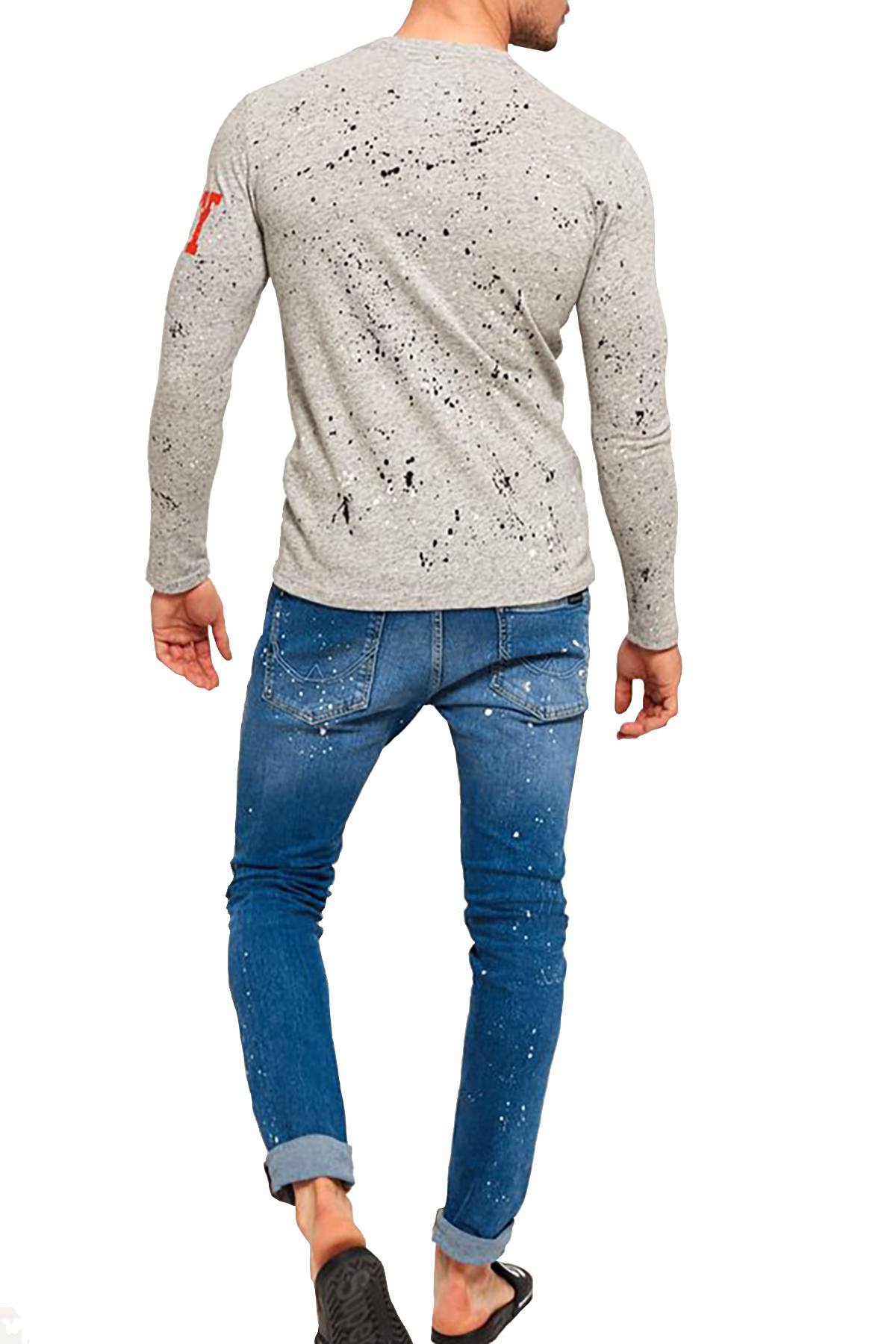 SuperDry Street-Works Grit Super-Splatter Long-Sleeve T-Shirt
