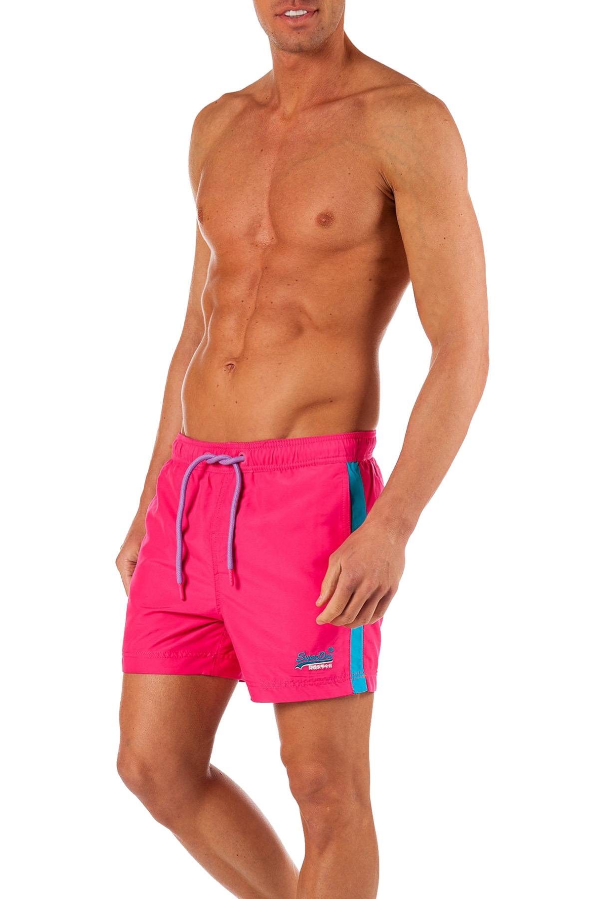 SuperDry Sunblast-Pink Beach Volley Swim Short