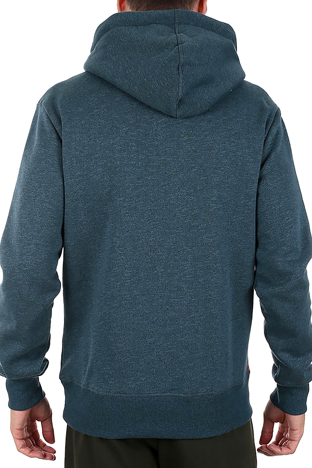 SuperDry Teal-Marl Vintage Authentic Logo Fade Hoodie