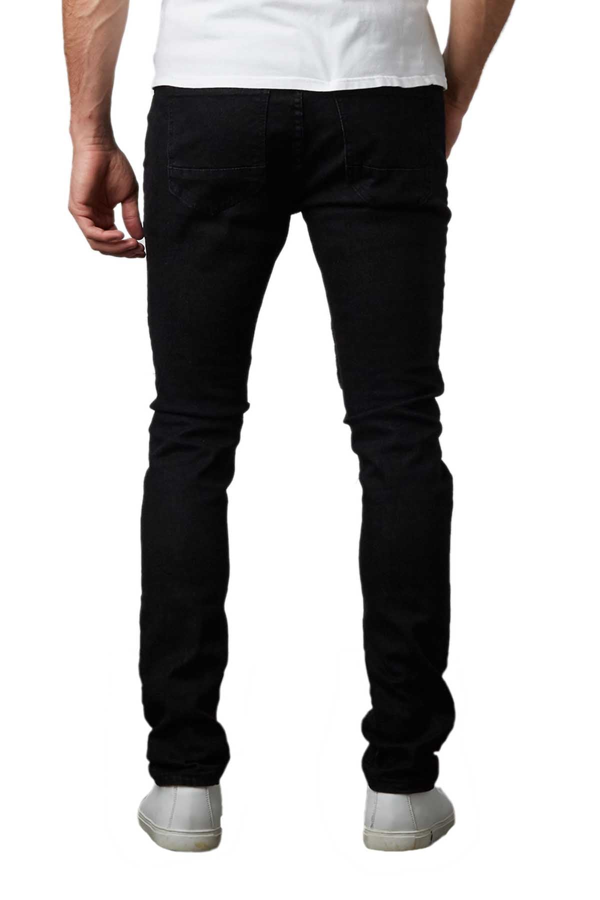 Tailored Recreation Premium Black Open Knee Tapered Denim Pant