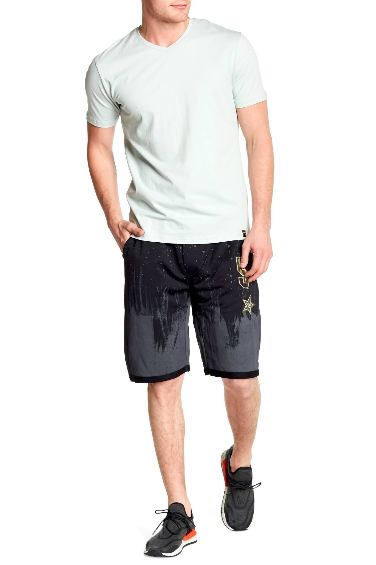 Tailored Recreation Premium Black Splatter-Paint Patch Short